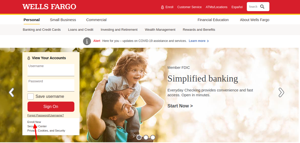 Wells Fargo Credit Card Enroll