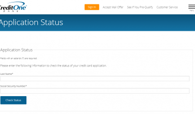 apply for a Credit card from Credit One Bank