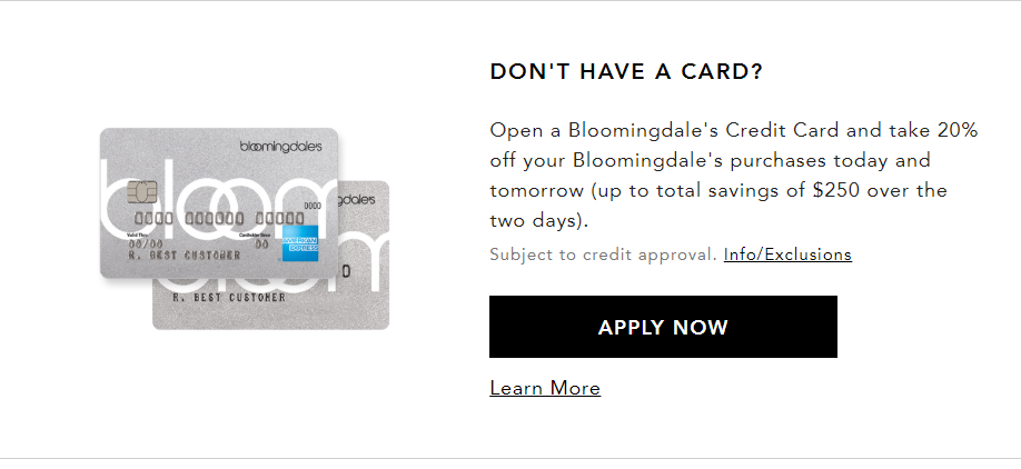 Bloomingdale’s Credit Card Logo