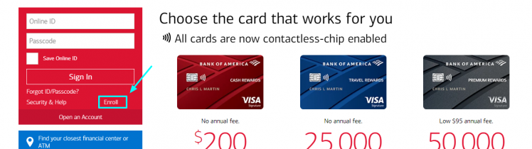 Bank of America Credit Card Activation proccess