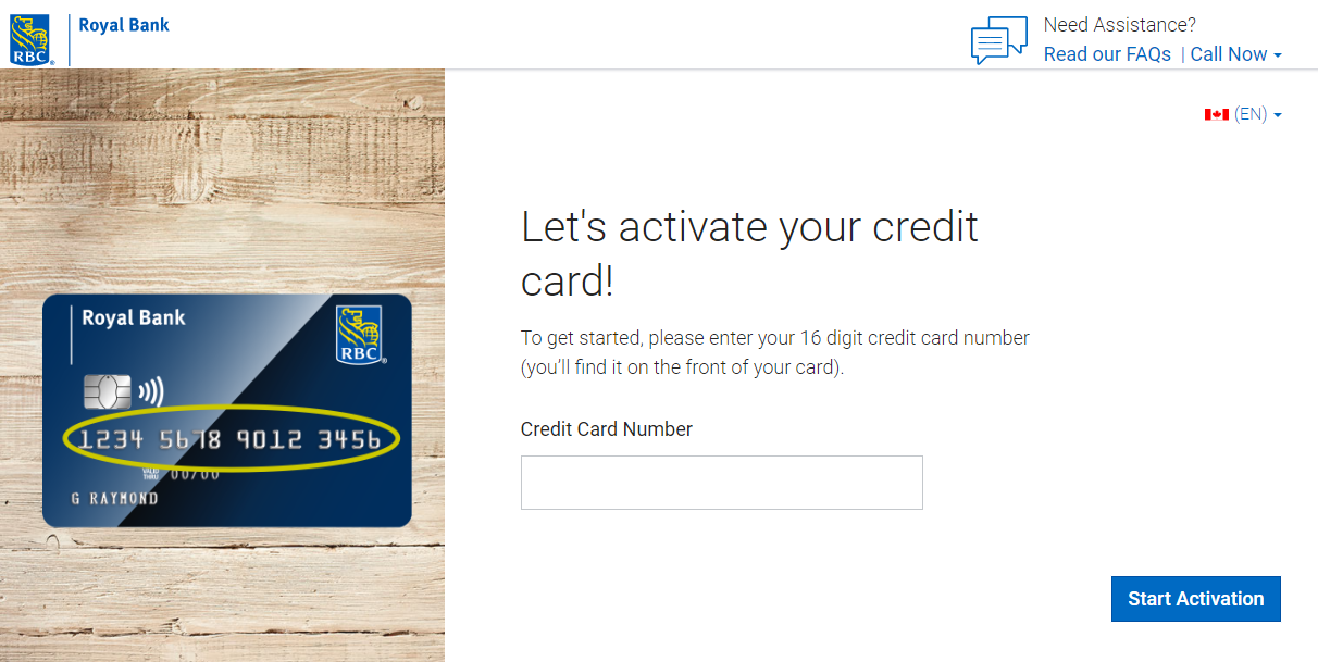 Detailed Process of RBC Credit Card Activation