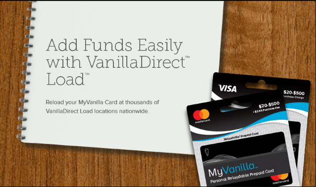 my vanilla card