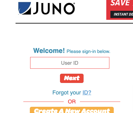 Juno webmail login