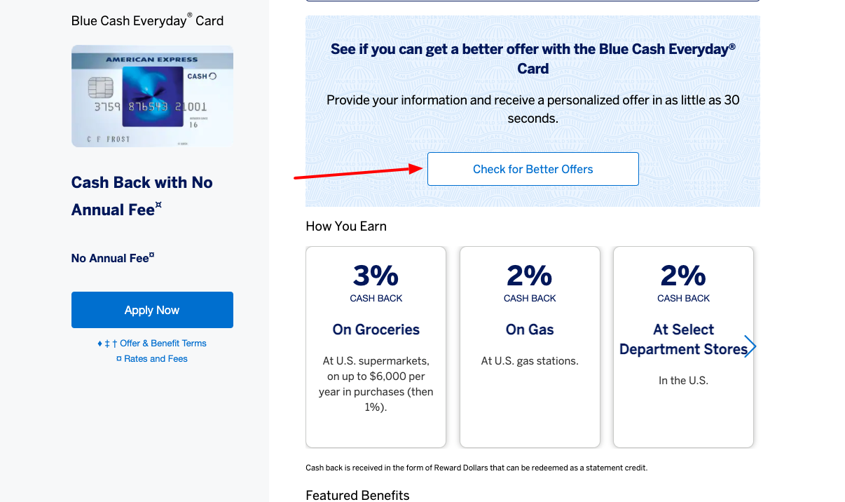 amex blue cash everyday offers