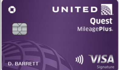 united quest mileage plus card