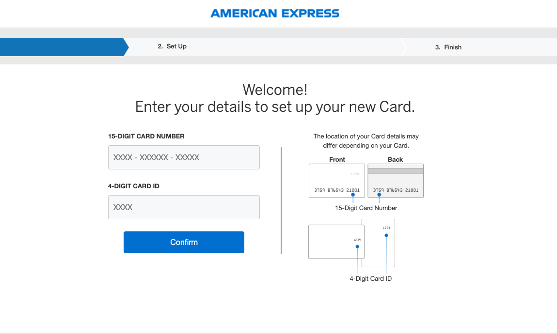 american express confirm card