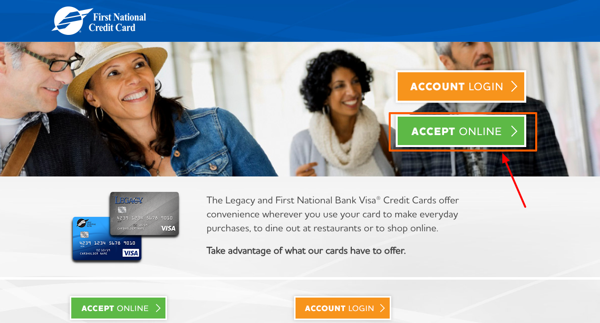 first national credit card application