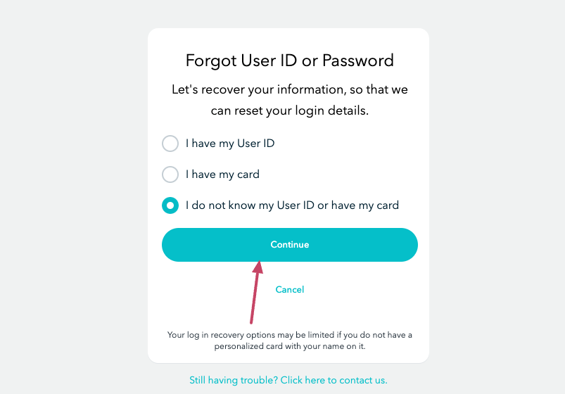 forgot password page for turbotax card 