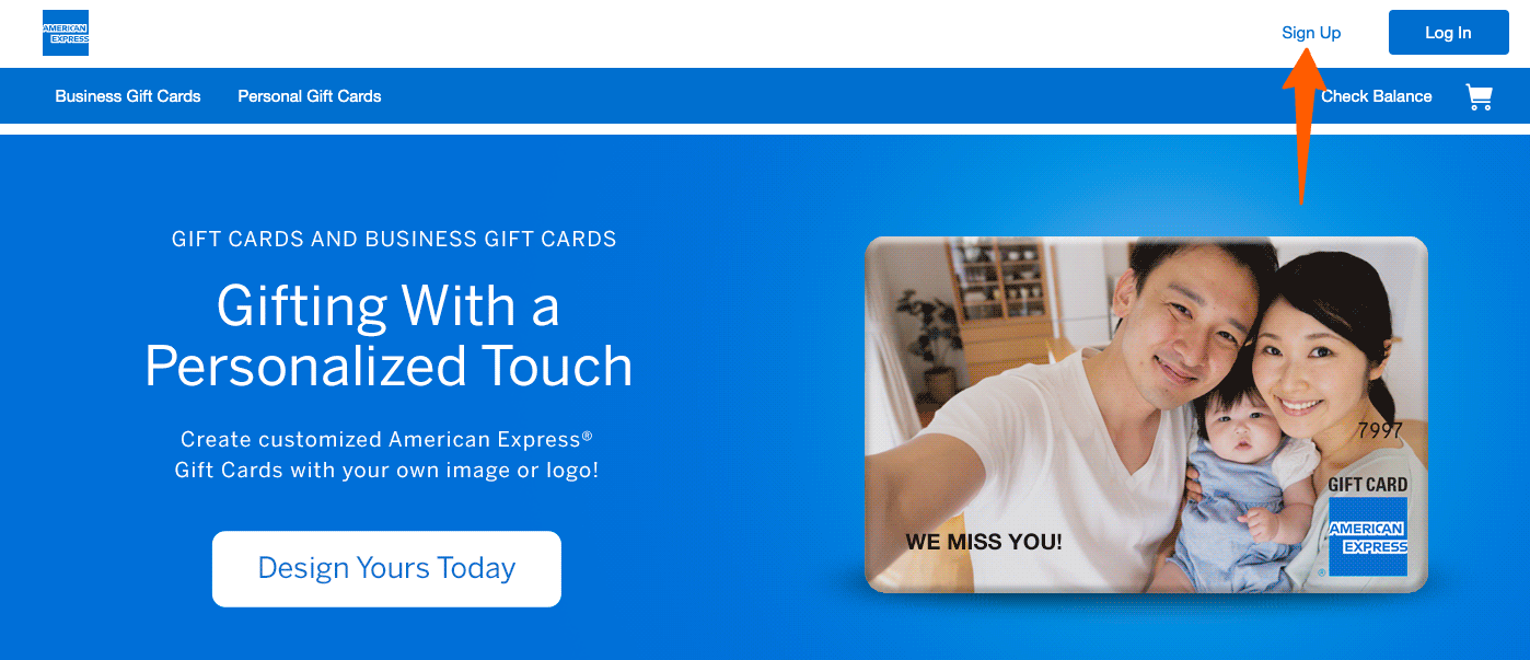 Amex Gift Card Sign up