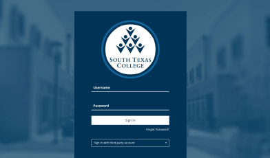 STC Blackboard Login page